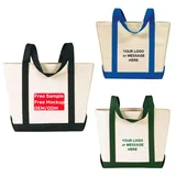 Canvas Boat Tote Bag with Front Pocket – view 1