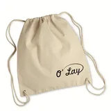 Polyester Gym Drawstring Backpack with Zipper Pocket – view 5