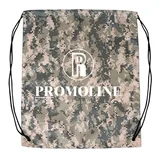 Polyester Gym Drawstring Backpack with Zipper Pocket – view 4