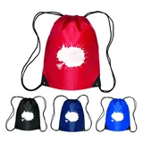 Printed Polyester Drawstring Backpack for Kids and Adults – view 2