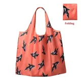 Foldable Polyester Grocery Tote with Pocket and Rope Handle – view 2