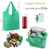 Foldable Polyester Grocery Tote with Pocket and Rope Handle – view 3