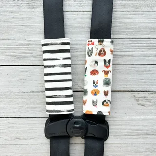 Cotton Car Seat Strap Shoulder Cover for Babies