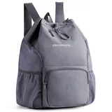 Polyester Sports Drawstring Backpack with Wet Pocket – view 2
