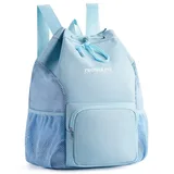 Polyester Sports Drawstring Backpack with Wet Pocket – view 3