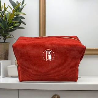 Medium Canvas Cosmetic Bag with Zipper