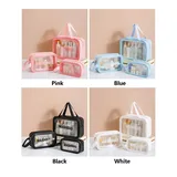 Hanging Clear PVC Toiletry Bag with Compartments – view 2