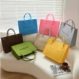 Felt Tote Gift Bag with Long Handle – view 3