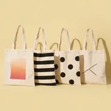 Plain Canvas Grocery Tote with Handle – view 1