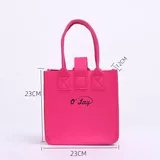 Colorful Felt Tote with Button Closure – view 5