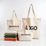 Large Cotton Canvas Tote with Long Handles – view 3