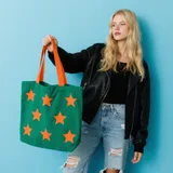 Pastel Polka Dot Canvas Tote – view 2