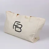 Oversized Canvas Tote Bag with Shoulder Handles – view 4