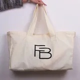 Oversized Canvas Tote Bag with Shoulder Handles – view 6