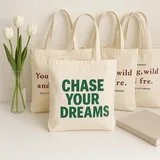 Contrast Color Cotton Canvas Tote for Promotion – view 1