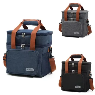 Insulated Wine Cooler Tote with Bottle Divider, 10 L