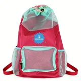 Mesh Drawstring Backpack with Multiple Pockets – view 3
