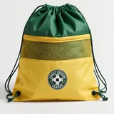 Polyester Drawstring Sports Backpack with Mesh Pocket – view 1