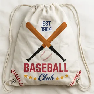 Washable Cotton Drawstring Bag with Zipper Pocket