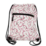 Washable Cotton Drawstring Bag with Zipper Pocket – view 3