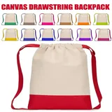 Canvas Drawstring Backpack with Sports Print – view 3