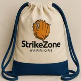 Canvas Drawstring Backpack with Sports Print – view 2