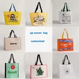 Oversized Laminated Polypropylene Tote with Handles – view 5