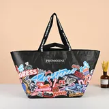 Oversized Laminated Polypropylene Tote with Handles – view 1