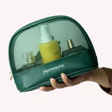 Green Mesh Half-Round Cosmetic Pouch – view 2