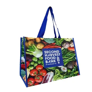 Gusseted PP Woven Shopping Tote with Print