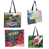 Gusseted PP Woven Shopping Tote with Print – view 3