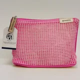 Canvas Mesh Makeup Pouch with Zipper – view 5