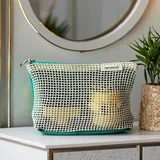 Canvas Mesh Makeup Pouch with Zipper – view 2