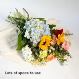 White Canvas Flower Gift Bag with Handles – view 4