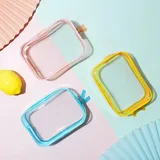 Clear Zipper Makeup Bag, Six Colors, S / M / L – view 6