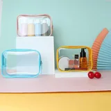Clear Zipper Makeup Bag, Six Colors, S / M / L – view 1