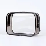 Clear Zipper Makeup Bag, Six Colors, S / M / L – view 3