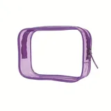 Clear Zipper Makeup Bag, Six Colors, S / M / L – view 4