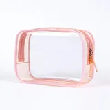 Clear Zipper Makeup Bag, Six Colors, S / M / L – view 2
