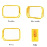 Clear Zipper Makeup Bag, Six Colors, S / M / L – view 5