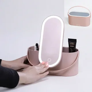 Makeup Case with LED Mirror