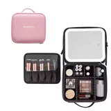 PU Makeup Case with Adjustable LED Mirror – view 1