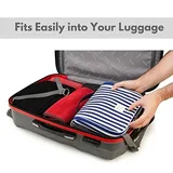 Striped Hanging Wash Bag with Hook – view 4
