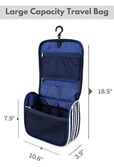 Striped Hanging Wash Bag with Hook – view 3