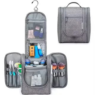 Nylon Hanging Toiletry Bag with Compartments