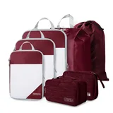 Compression Packing Cube Set with Mesh Divider – view 2