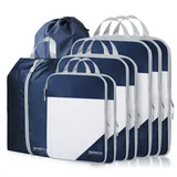 Compression Packing Cube Set with Mesh Divider – view 1