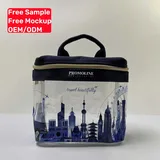 Clear Printed PVC Travel Toiletry Bag, M / L – view 2