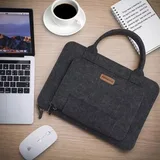 Felt Laptop Bag with Handle and Zipper – view 3