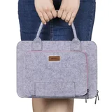 Felt Laptop Bag with Handle and Zipper – view 5